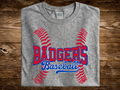 Badgers Baseball Threads (DTF PNG Graphic)