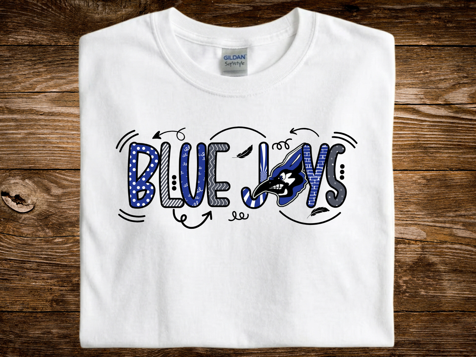 Blue Jays Graffiti (DTF PNG Graphic)