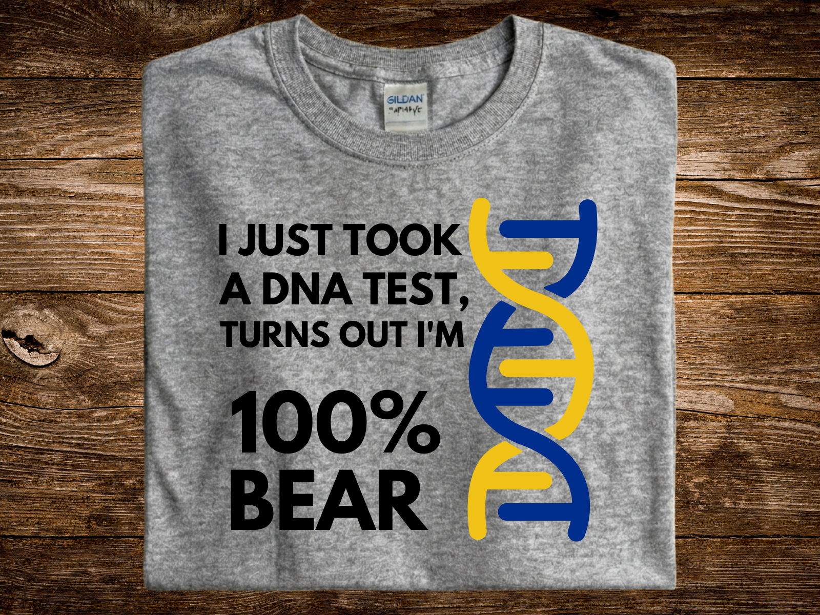 DNA Test - Bear (DTF PNG Graphic)