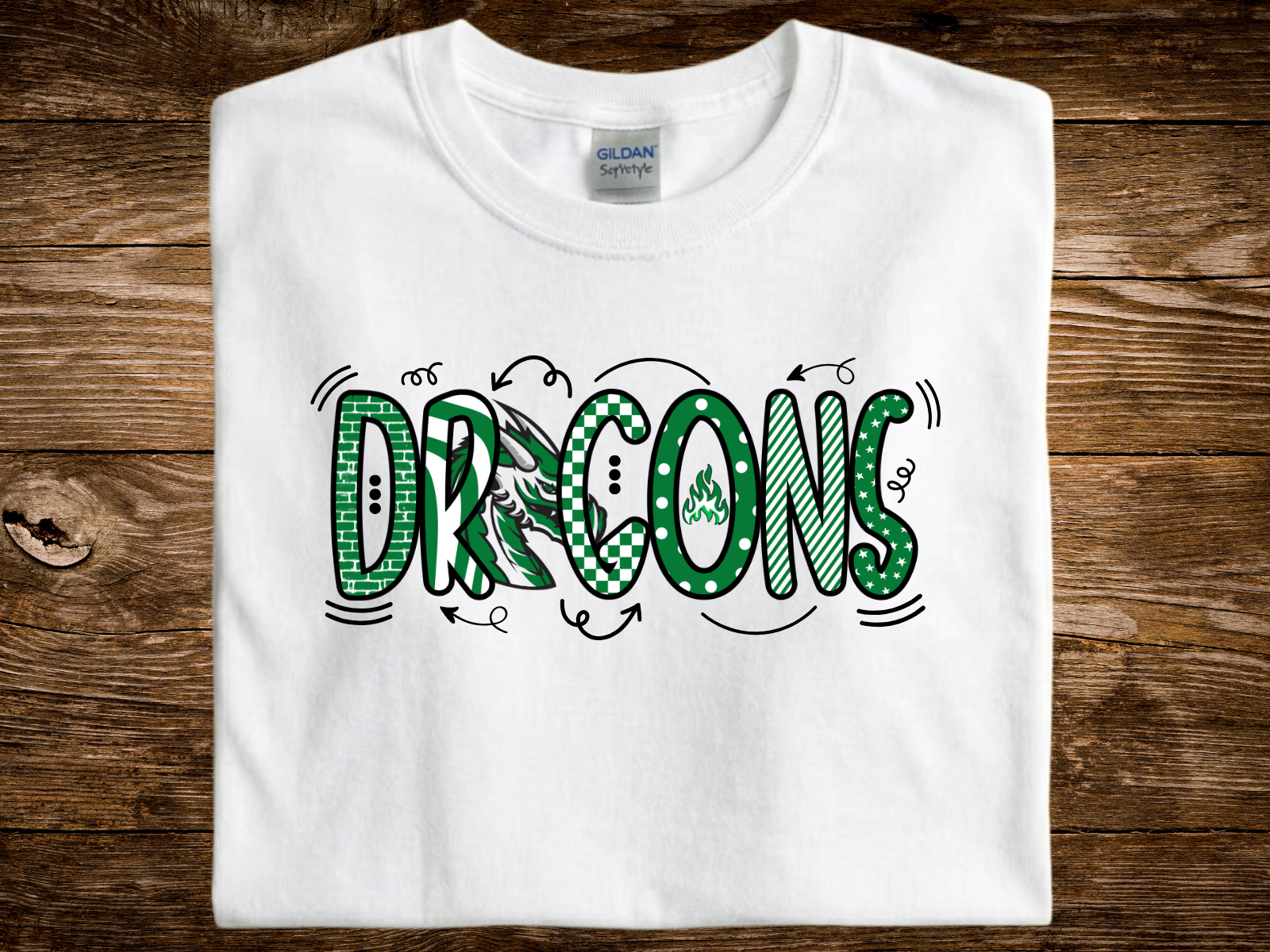 Dragons Graffiti (DTF PNG Graphic)