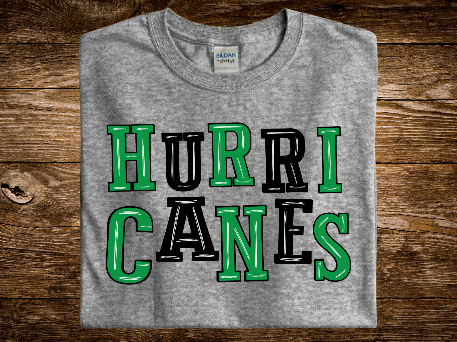 Hurricanes Varsity Alpha Doodle (DTF PNG Graphic)