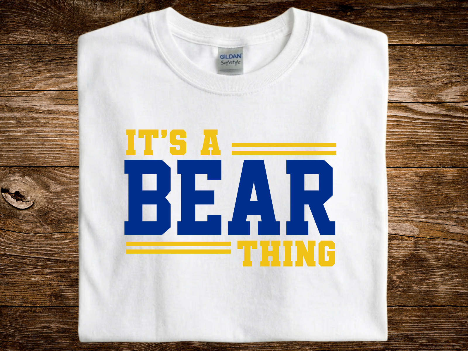 It's A Bear Thing Stripes (DTF PNG Graphic)