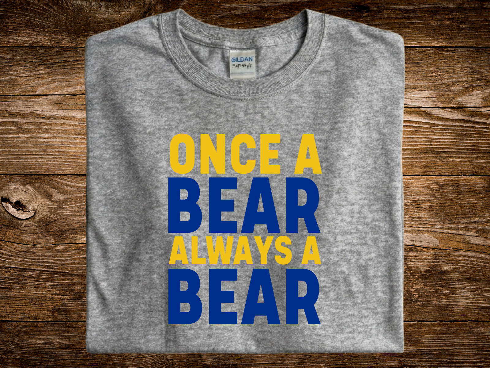 Once A Bear, Always A Bear (DTF PNG Graphic)