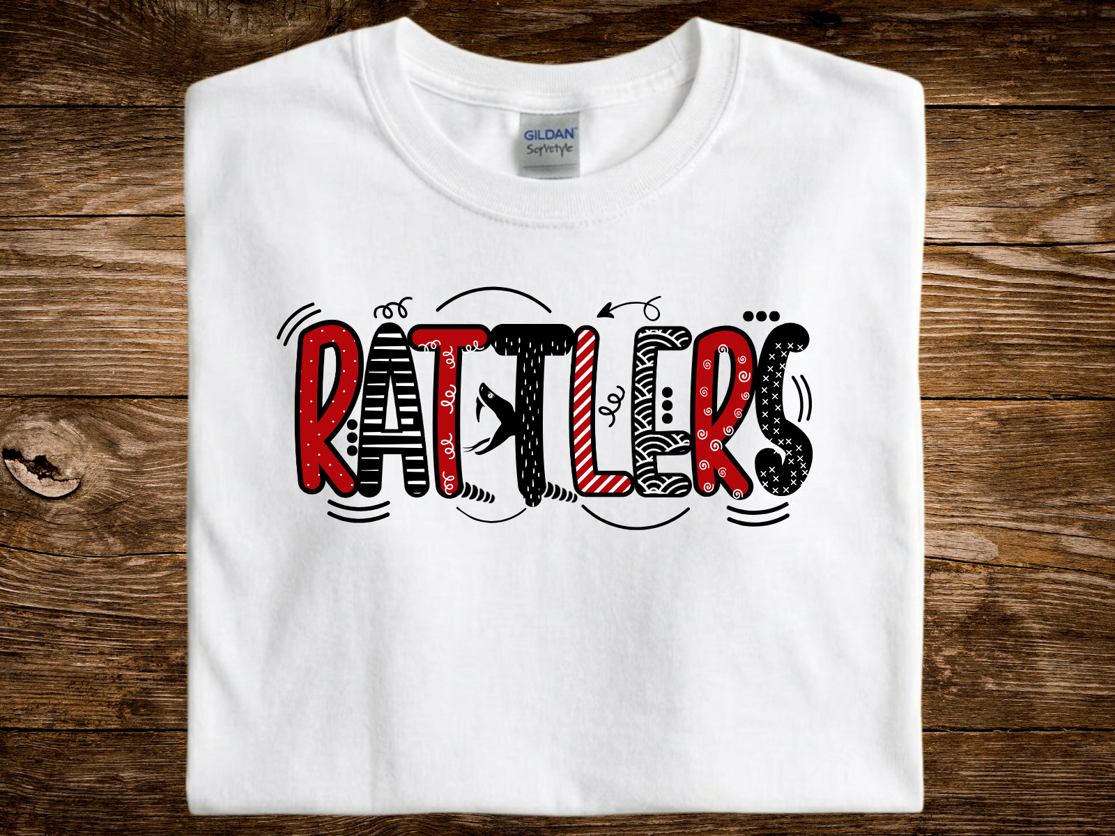 Rattlers Graffiti (DTF PNG Graphic)