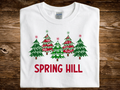 Spring Hill Christmas Trees (DTF PNG Graphic)