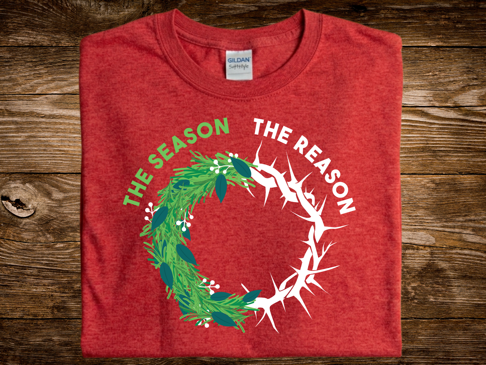 The Season The Reason Wreath (DTF PNG Graphic)