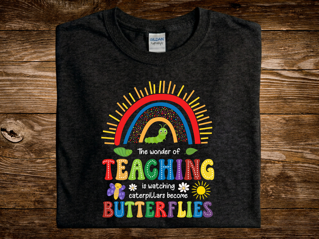 The Wonders of Teaching Butterflies (DTF PNG Graphic)
