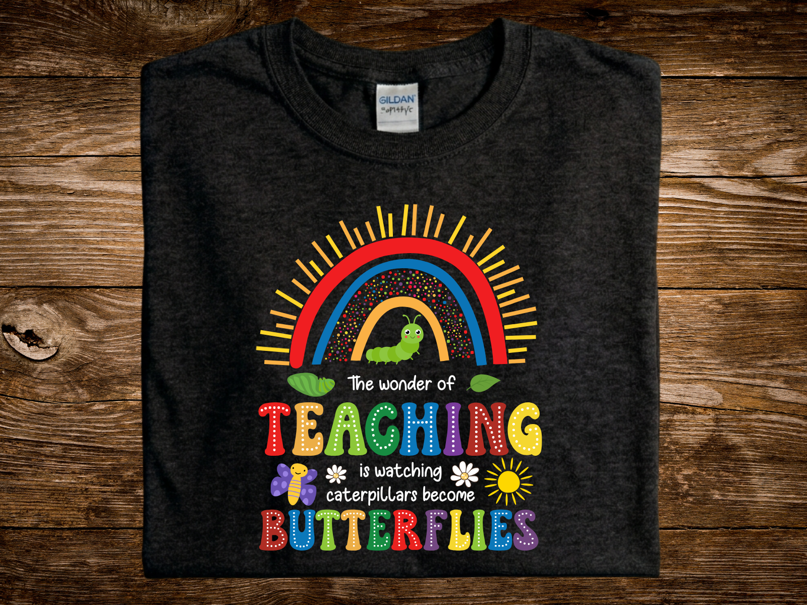 The Wonders of Teaching Butterflies (DTF PNG Graphic)