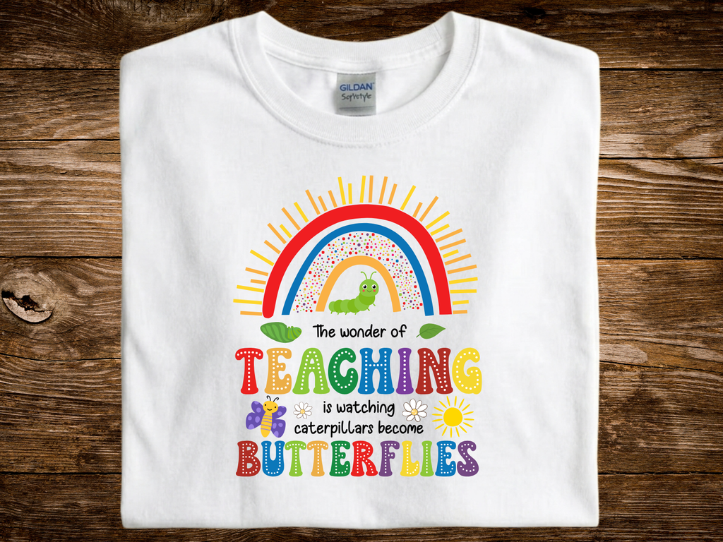 The Wonders of Teaching Butterflies (DTF PNG Graphic)