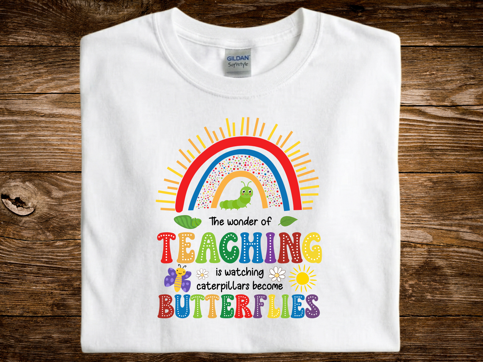 The Wonders of Teaching Butterflies (DTF PNG Graphic)
