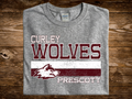 Wolves Stripe Grunge (DTF PNG Graphic)